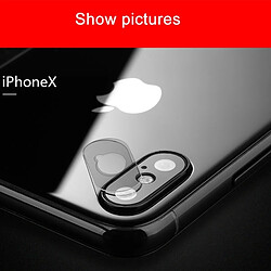 Wewoo Verre trempé Transparent pour iPhone X 0.2mm Caméra Arrière Protecteur D'objectif Doux Film de Protection 2 PCS pas cher