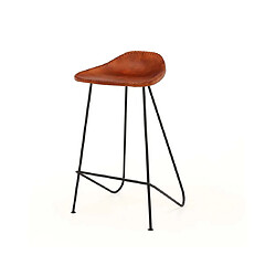 Lisa Design Kochi - lot de 4 tabourets de bar - en cuir