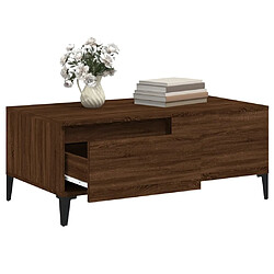 Acheter vidaXL Table basse Chêne marron 90x50x36,5 cm Bois d'ingénierie