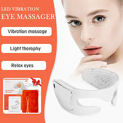 Universal Nouveau masseur oculaire à LED visible anti-vieillissement relief fatigue relaxation vibrations massage enlèvement rides appareils de soins oculaires électriques | appareils de beauté à usage domestique (blanc)