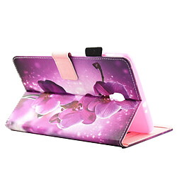 Wewoo Housse Étui Violet pour Samsung Galaxy Tab A 8.0 / T380 & T385 orchidée modèle Horizontal en cuir flip avec titulaire et fentes cartes pas cher