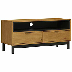 Maison Chic Meuble TV scandinave - Banc TV pour salon FLAM 110x40x50 cm bois massif de pin -MN86633