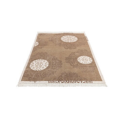 Avis Vidal Tapis de laine 188x124 brun Darya