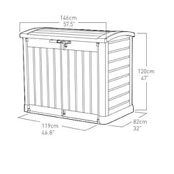 Keter COFFRE RESINE MULTIFONCTIONS 1200L