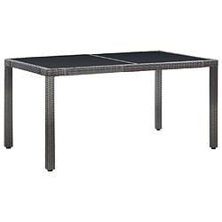 Maison Chic Mobilier à dîner 7 pcs de jardin - Ensemble table et chaises d'extérieur - Salon/Mobilier de jardin classique Résine tressée Gris -MN50247