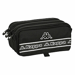 Trousse Fourre-Tout Triple Kappa 21,5 x 10 x 8 cm Noir