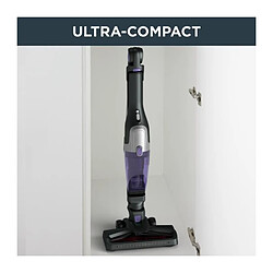 ROWENTA RH1238WO Aspirateur balai sans fil, Tube flexible, Compact, Tous types de surface, Autonomie 40 min, X-Trem, Noir/violet pas cher