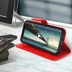 Acheter Avizar Housse iPhone 11 Étui Folio Porte carte Support Vidéo Rouge