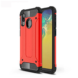 Wewoo Coque Renforcée Étui combiné TPU + PC pour Galaxy A20e rouge