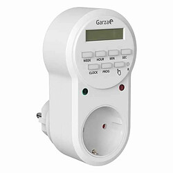 Garza 400602 Prise programmable numérique Blanc