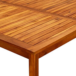 Acheter vidaXL Table basse de jardin 110x110x45 cm Bois solide d'acacia