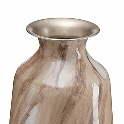 BigBuy Home Vase Beige Fer 28 x 28 x 68 cm