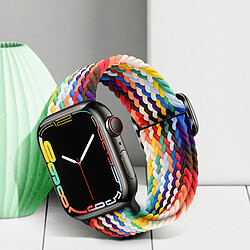 Acheter Avizar Bracelet pour Apple Watch 41mm / 40mm / 38 mm Nylon Tressé Respirant arc-en-ciel