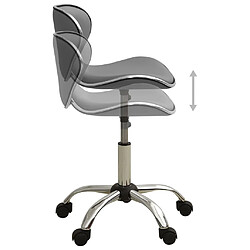 Avis Helloshop26 Chaise fauteuil siège de bureau informatique étude similicuir gris 02_0024025