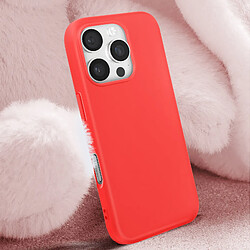 Avis Avizar Coque pour iPhone 16 Pro Max Semi-rigide Soft-touch Anti-traces Rouge