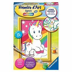 Ludendo Coffret créatif Ravensburger Numéro D'art Mini - Adorable Licorne