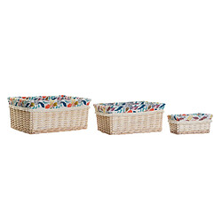 Avis Set de basket DKD Home Decor Polyester osier (49 x 40 x 22 cm)