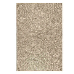 vidaXL Tapis ZIZUR beige 120x170 cm aspect de jute intérieur extérieur