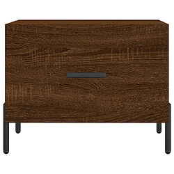 Acheter vidaXL Table basse Chêne marron 50x50x40 cm Bois d'ingénierie