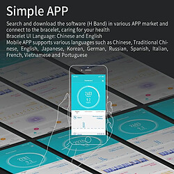 Acheter Yonis Bracelet Connecté IP67 Suivi Santé Sommeil