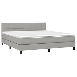 Avis Sommier à lattes,Cadre à lattes de lit et matelas et LED pour Adulte Gris clair 180x200 cm -MN79008