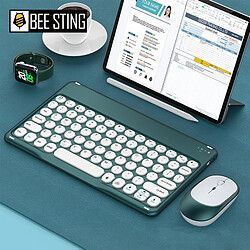 Bluetooth Keyboard Mouse French French Spanish White Clavier Souris de clavier pas cher