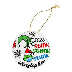 Personnalisez Le Pendentif De Noël Grinch à La Main Décor Drôle De Fournitures De Fête Style 2 pas cher