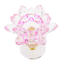 Acheter cristal lotus fleur bougeoir photophore maison feng shui décor rose