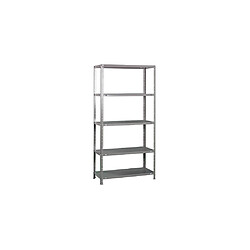 Simonrack Etagère 5 niveaux 500 Kg L. 900 x Ht. 1800 x P. 400 mm KIT COMFORT 5/400 GRIS FONCE - 303100014189045 - Simonclassic