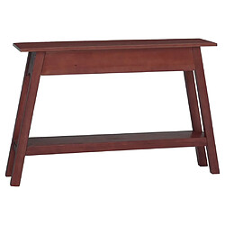 Avis vidaXL Table console marron 110x30x75 cm bois massif d'acajou