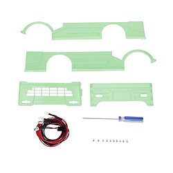 Body Encerclement Body Shell Avec Feu Arrière Avant Pour WPL D12 1:10 RC Vert