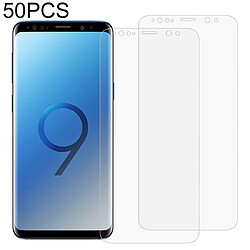 Wewoo Film protecteur d'écran 50 PCS 3D à couverture intégrale souple en PET pour Galaxy S9 +