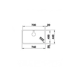 Avis Blanco Evier sous plan Andano 700-U cuve inox 522971