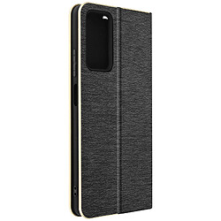 Avizar Étui pour Xiaomi Redmi Note 11 Pro 5G Porte-carte et Support vidéo Noir et Doré