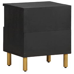 Acheter vidaXL Table de chevet noir 40x33x46 cm bois d'ingénierie