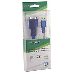 Adaptateur USB - câble sériel, InLine®, prise A à 9 broches Sub D prise