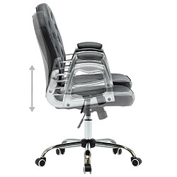 Maison Chic Chaise Gaming | Chaise de bureau Ergonomique Fauteuil pivotante Noir Similicuir -GKD97509 pas cher