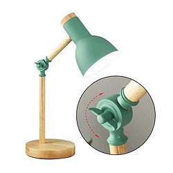 Avis Lampe De Table De Lecture Multi-articulée à LED En Bois élégant, Lampe De Travail, Vert Flexible 5W