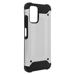 Avizar Coque Xiaomi Redmi Note 10s et Note 10 Relief Antichute Defender II argent