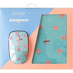 Avis Set de tapis de souri et souris sans fil Mr. Wonderful WMRMC002 Coeurs