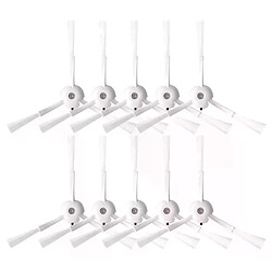 Pièces de rechange pour aspirateur Xiaomi Roborock S6, brosse latérale blanche de remplacement, 10 pièces A et 10 pièces B, AD 20 pièces