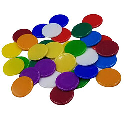 100pcs Jetons De Poker Pièces De Couleur Unie Casino Supply Family Games Accs Mixte