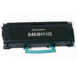 Toner compatible Lexmark E460 / E462 / X463 / X464 / X466 (15K) noir