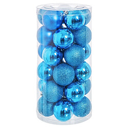 BigBuy Home Boules de Noël Plastique Ø 6 cm 16 x 16 x 31 cm (30 Unités)