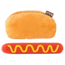 P.L.A.Y. (Pet Lifestyle And You) Jouets en Peluche Hot Dog pour Chien/Chat