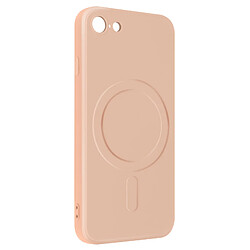 Avizar Coque Magsafe iPhone 7, 8 et iPhone SE 2020, 2022 Silicone Mag Cover rose gold