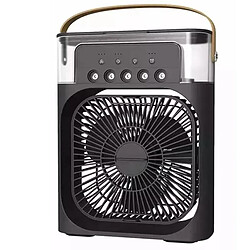 (Noir) Ventilateur Portable Climatiseur à Atomisation Refroidisseur d'Air Domestique Veilleuses à Led