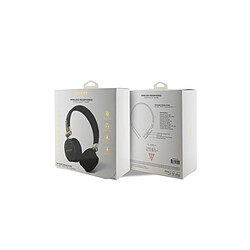 Avis Guess Maroquinerie Guess Casque Audio Bluetooth 5.3 Compatible Siri Certifié IPX4 Motif 4G Noir