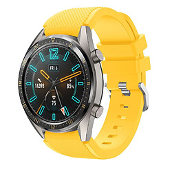 Bracelet en silicone jaune pour votre Huawei Watch GT