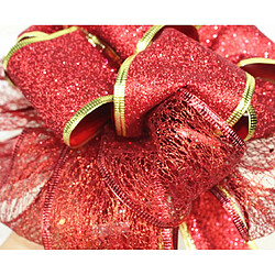 Acheter C352 2pcs Grande Double Couche Bowknot Bowknot Bouquet Décorations de Noël pour décorations de vacances de Noël Intérieur extérieur extérieur